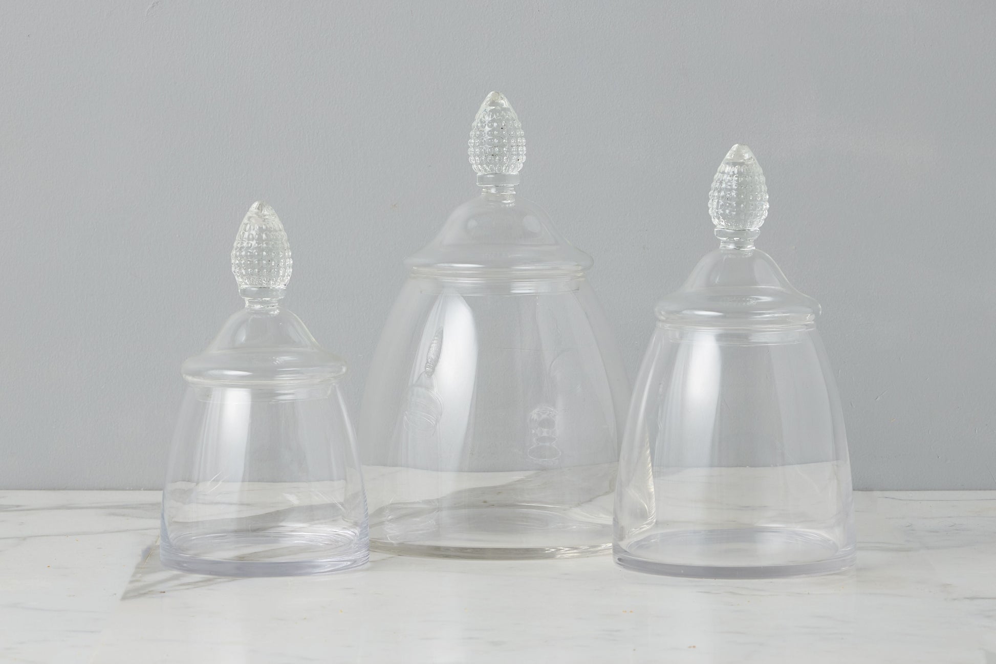 GMC601AC9 etuhome Glass Teardrop Jar Lid Medium