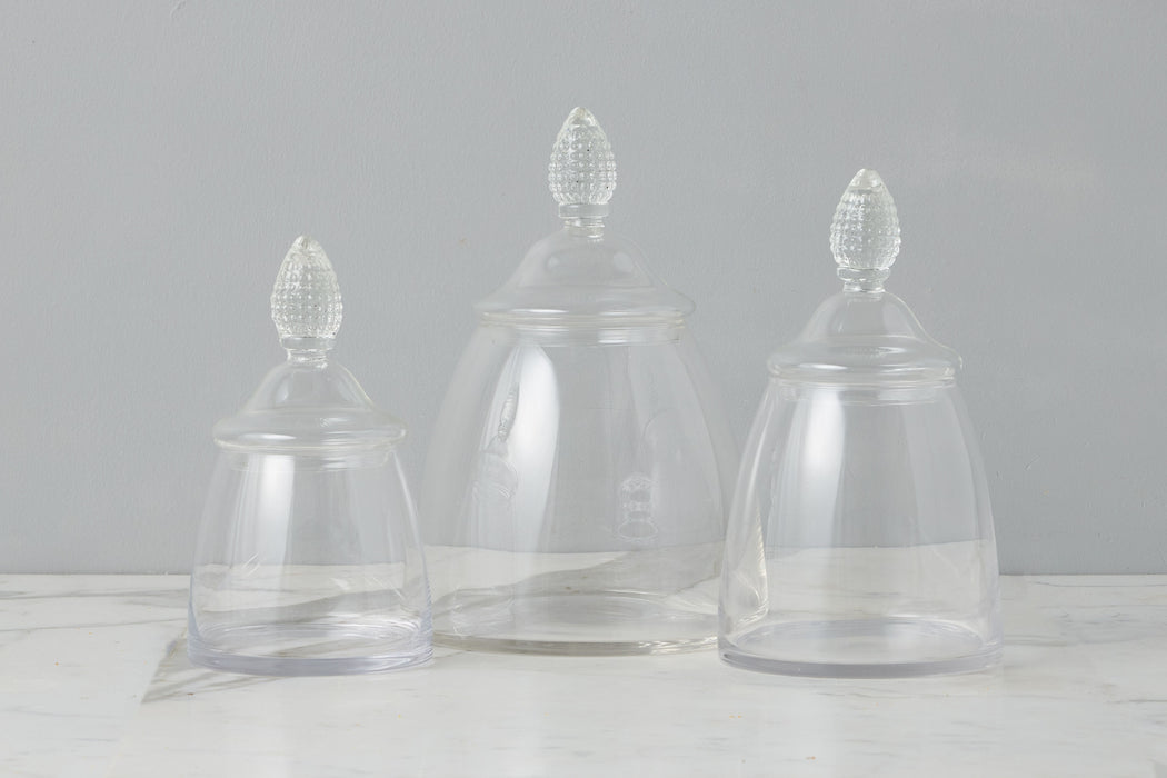 GMC601AC9 etuhome Glass Teardrop Jar Lid Medium