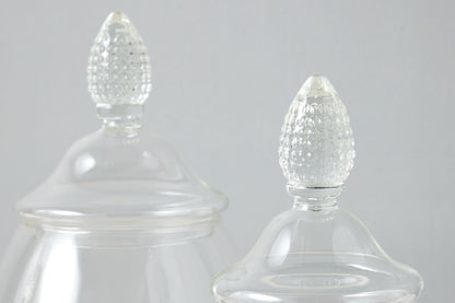 GMC601EC9 etuhome Glass Teardrop Jar Lid Large