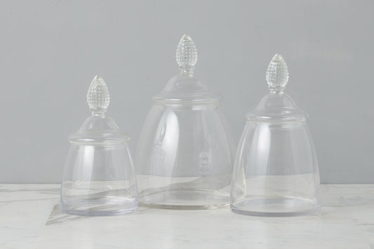 GMC601EC9 etuhome Glass Teardrop Jar Lid Large