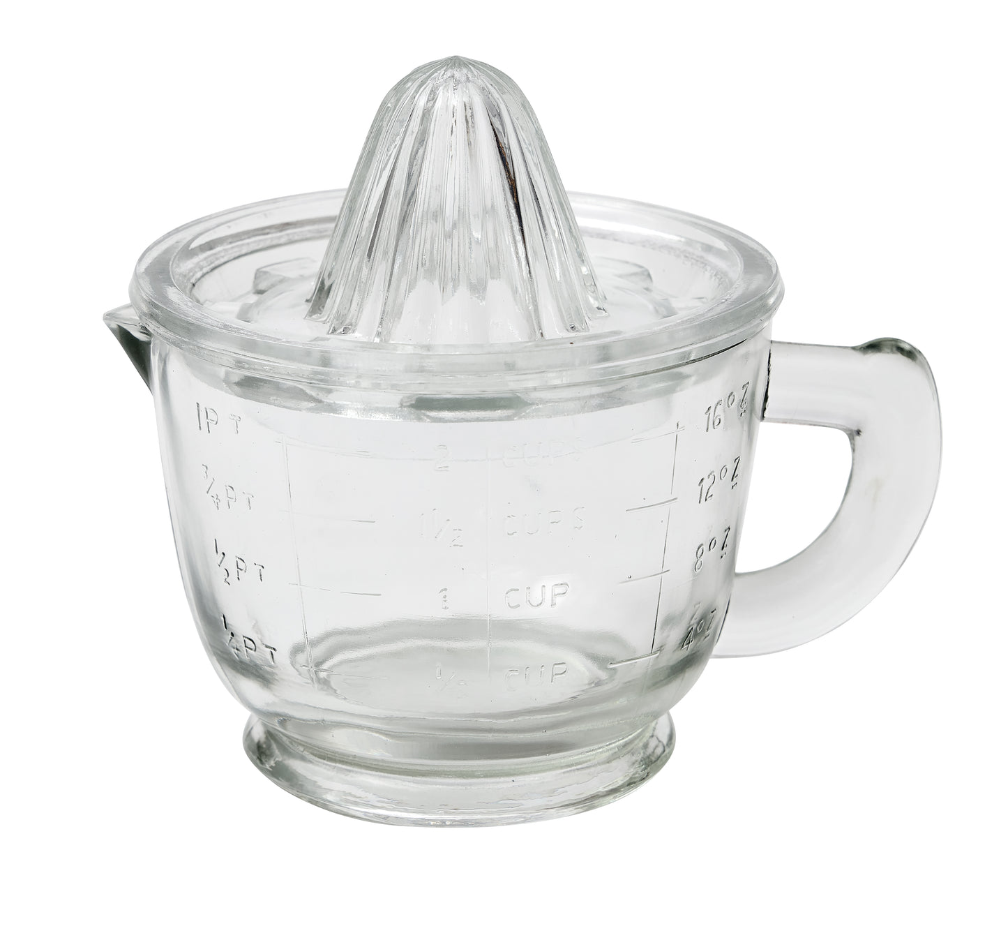 Bistro Glass Citrus Hand Press Juicer