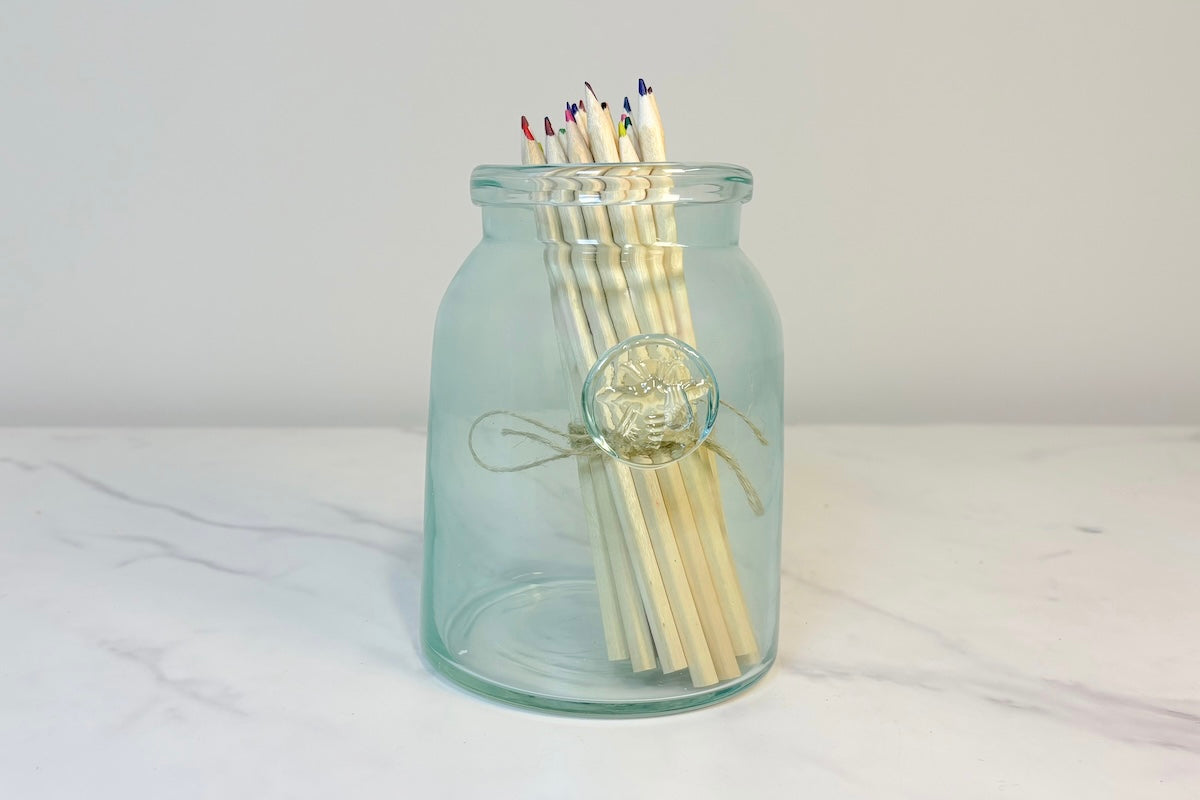French Bee Mason Jar Vase, Small
