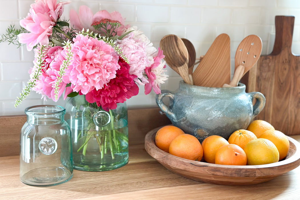 French Bee Mason Jar Vase, Medium