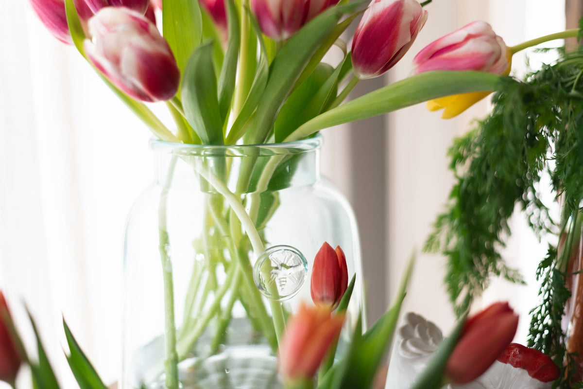 French Bee Mason Jar Vase, XL