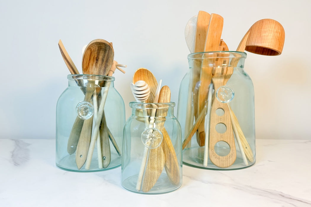 French Bee Mason Jar Vase, Small