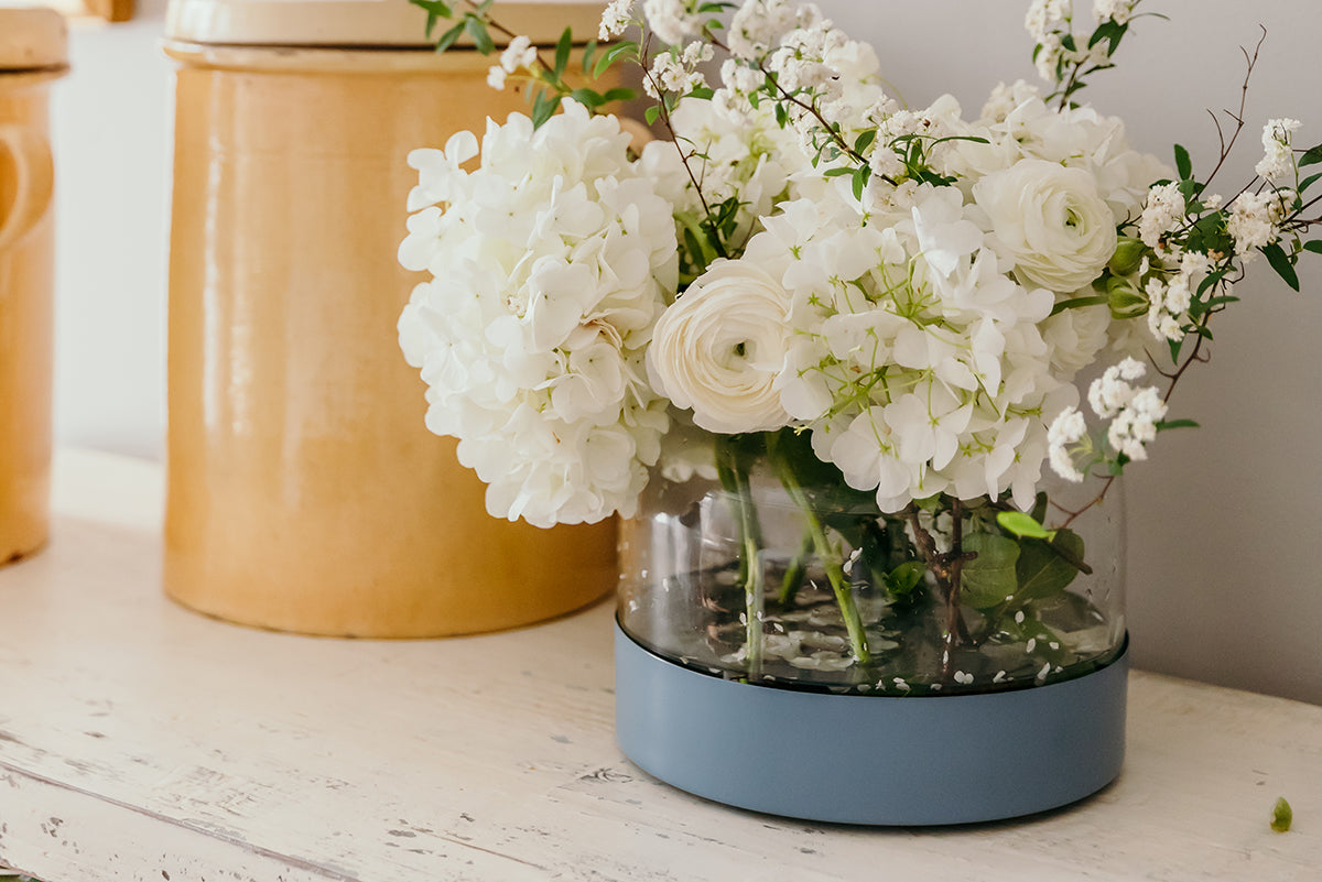 3-in-1 Glass Bloom Vase, Maritime Color Set