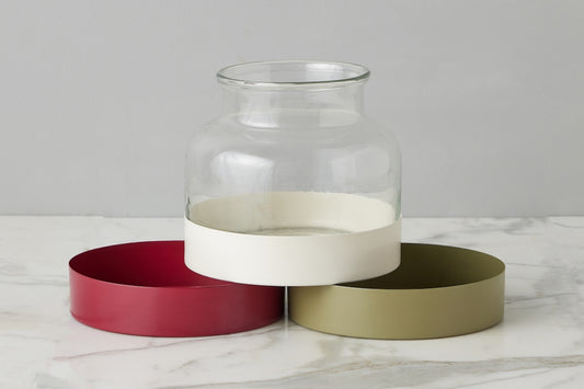 3-in-1 Glass Bloom Vase, Vineyard Color Set