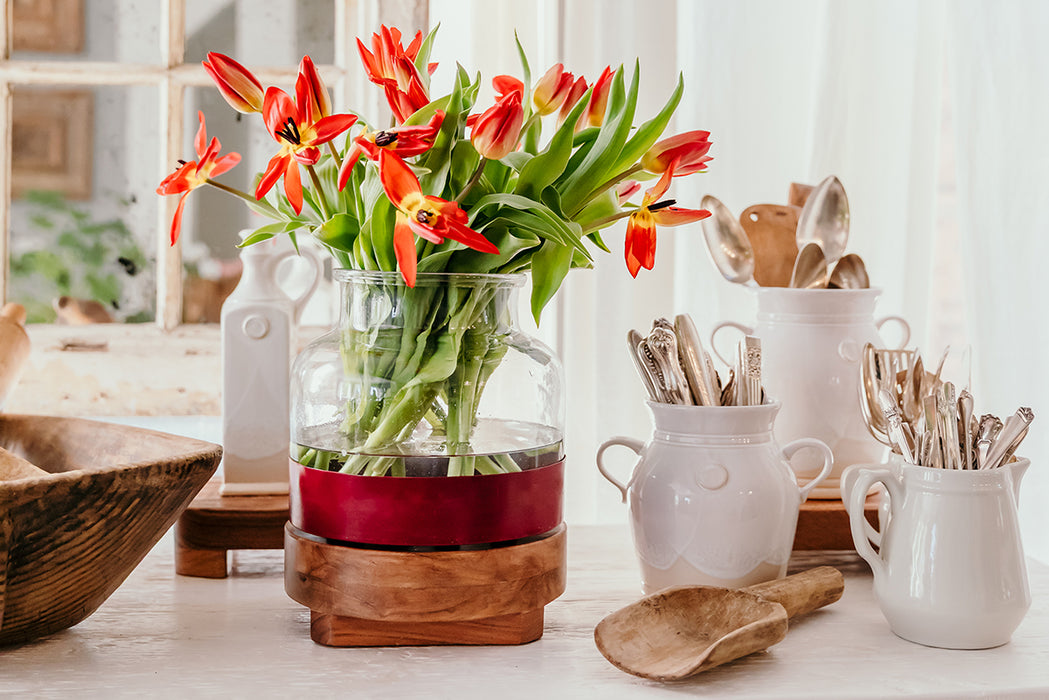 Tuscan Bloom Vase Trio