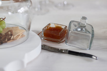 Bistro Glass Jam Jar, Square