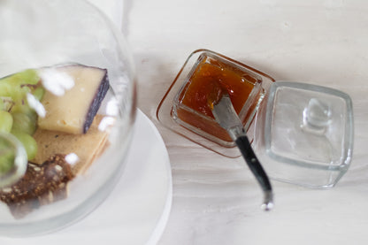 Bistro Glass Jam Jar, Square