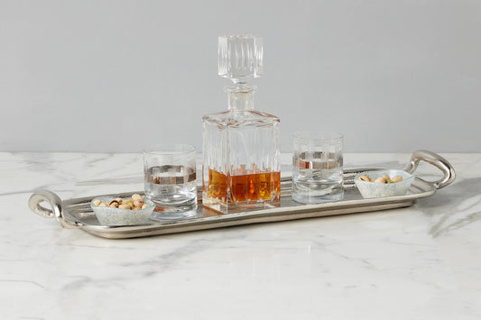 Vintage Metal Hotel Tray, Rectangle