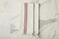 Kitchen Tea Towel, Vintage Merlot Red Stripe, Set of 2