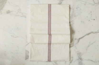 Table Runner, Vintage Merlot Red Stripe Runner