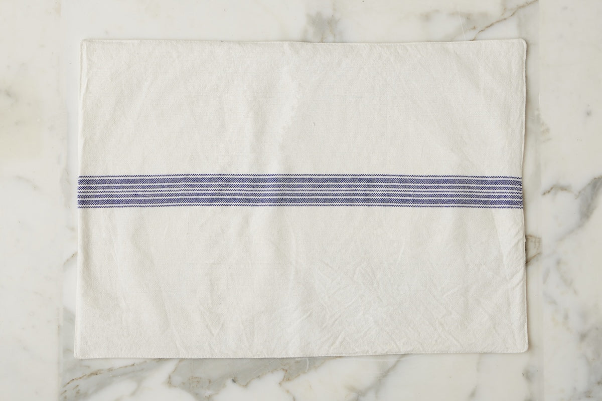 Rectangle Placemats, Vintage Navy Blue Stripe, Set of 4