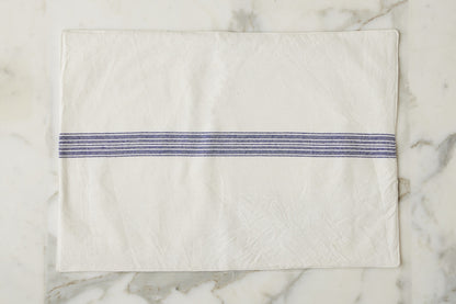Rectangle Placemats, Vintage Navy Blue Stripe, Set of 4