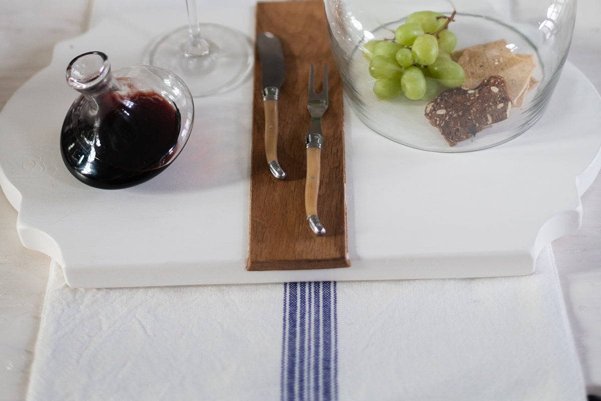 Rectangle Placemats, Vintage Navy Blue Stripe, Set of 4