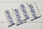 QMN113UB9 etuhome Dinner Napkins Navy Blue Tulip Set of 4