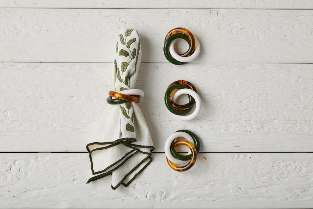 QMN113UG9 etuhome Dinner Napkins Spruce Green Tulip Set of 4