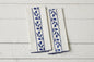 QMN114UB9 etuhome Kitchen Tea Towel Navy Blue Tulip Set of 2