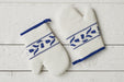 QMN116UB9 etuhome Oven Mitt Navy Blue Tulip Set of 2