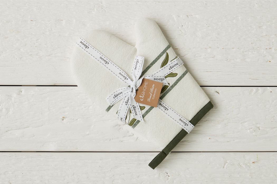 QMN116UG9 etuhome Oven Mitt Spruce Green Tulip Set of 2