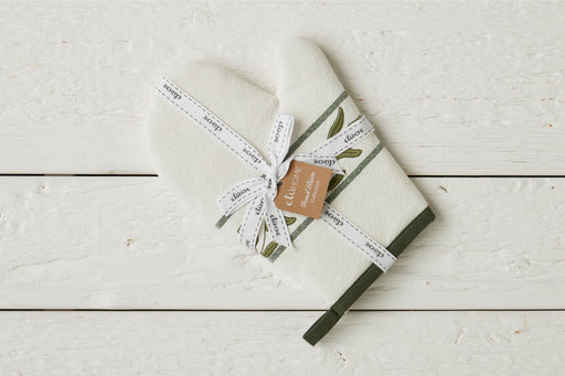 QMN116UG9 etuhome Oven Mitt Spruce Green Tulip Set of 2