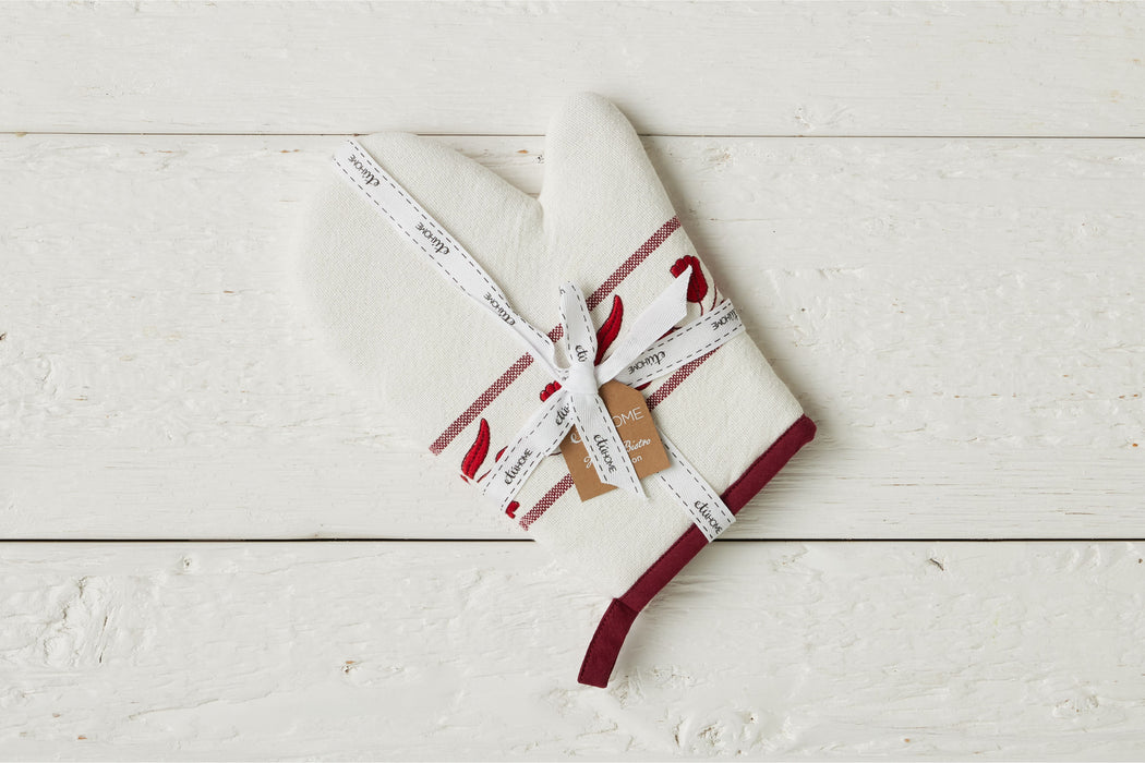 QMN116UR9 etuhome Oven Mitt Merlot Red Tulip Set of 2