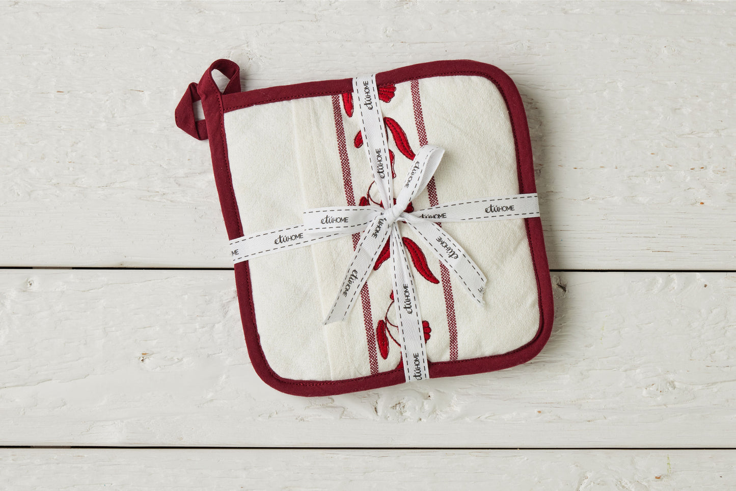 QMN117UR9 etuhome Pot Holder Merlot Red Tulip Set of 2