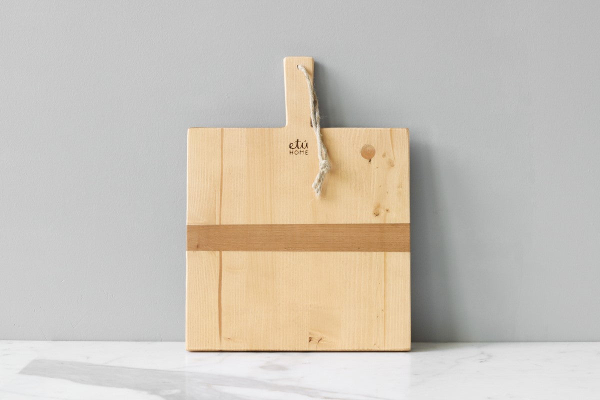 Square Pine Charcuterie Board, Small