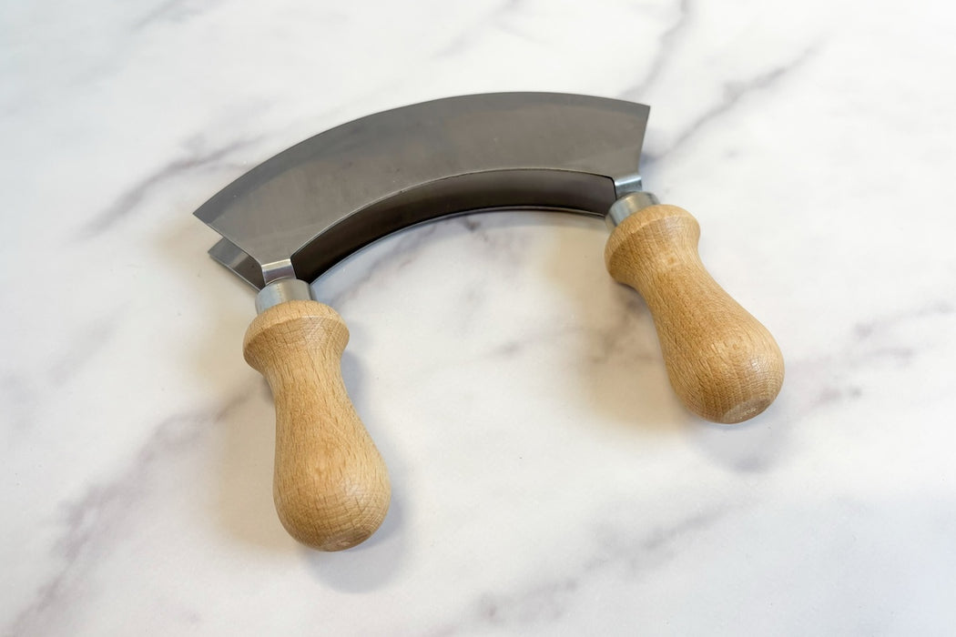 Double Bladed Italian Mezzaluna