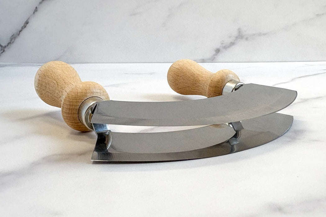 Double Bladed Italian Mezzaluna