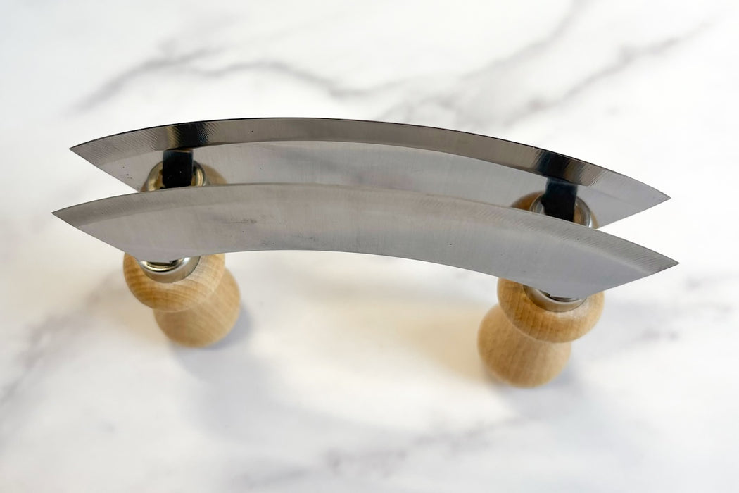Double Bladed Italian Mezzaluna