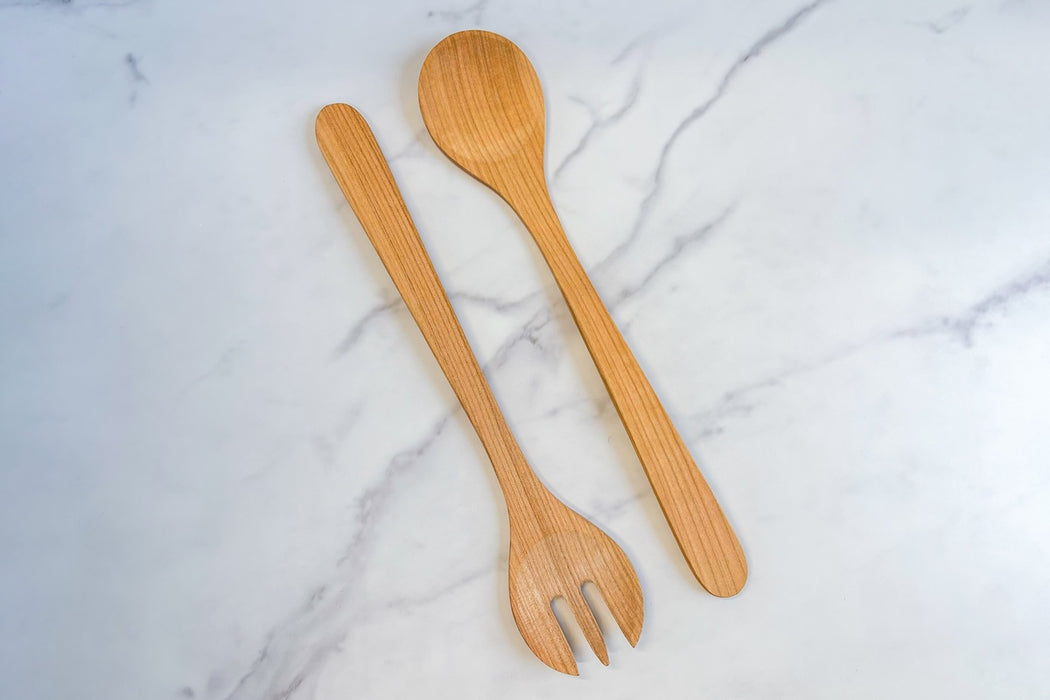 Mediterranean Salad Servers, Cherrywood