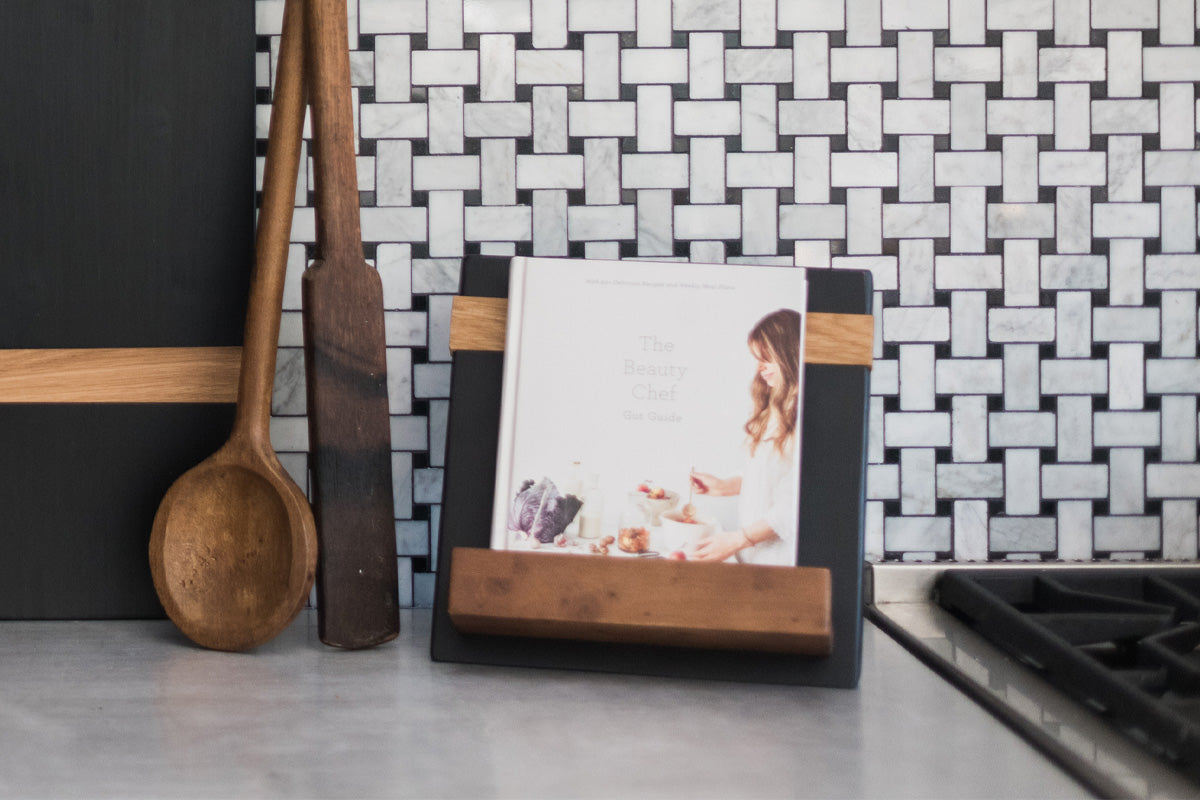 Modern iPad / Cookbook Holder, Black