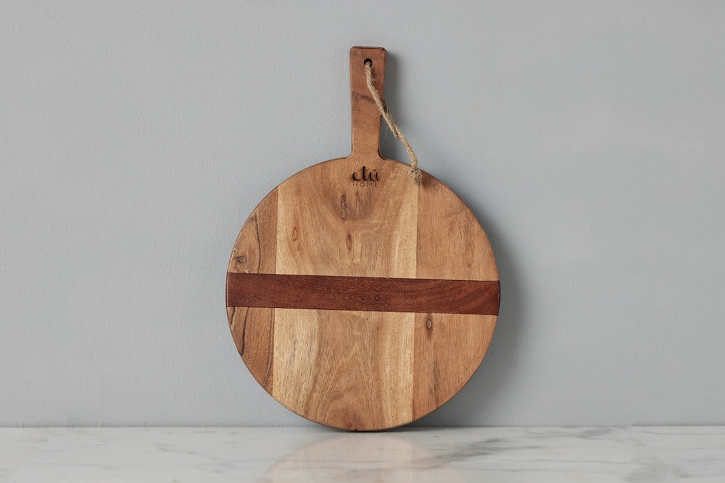 Natural Round Charcuterie Board, Extra Small