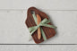 RMN218ANG4 etuhome Mini Natural Appetizer Board with Spreader Sage Ribbon