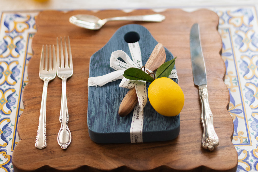 Small Dutch Cheese Board, Denim