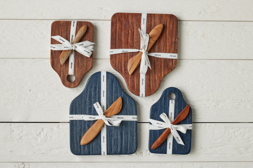 RMN218EN4 etuhome Medium Tasting Board with Spreader Natural