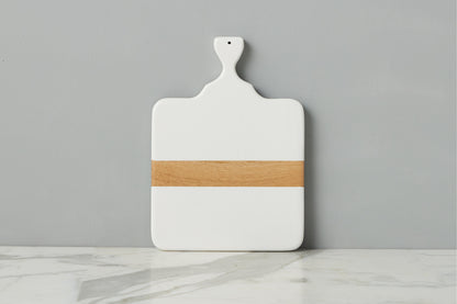 Mod Cheese Board, Small Rectangle, White