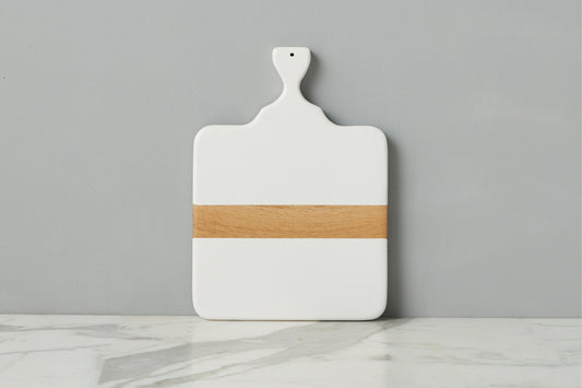 Mod Cheese Board, Small Rectangle, White