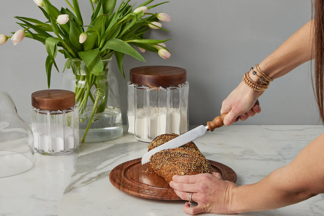 RMN605AN2 etuhome Vintage English Bread Board Bread Small Natural