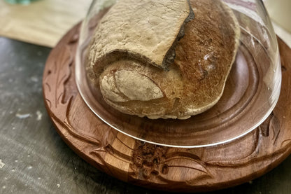 Vintage English Bread Board, Medium Round