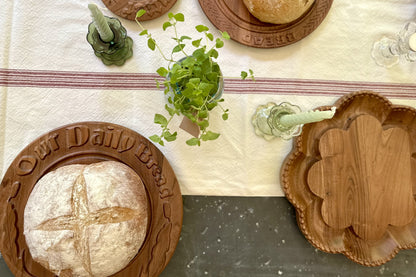 Vintage English Bread Board: Our Daily Bread, Medium, Natural