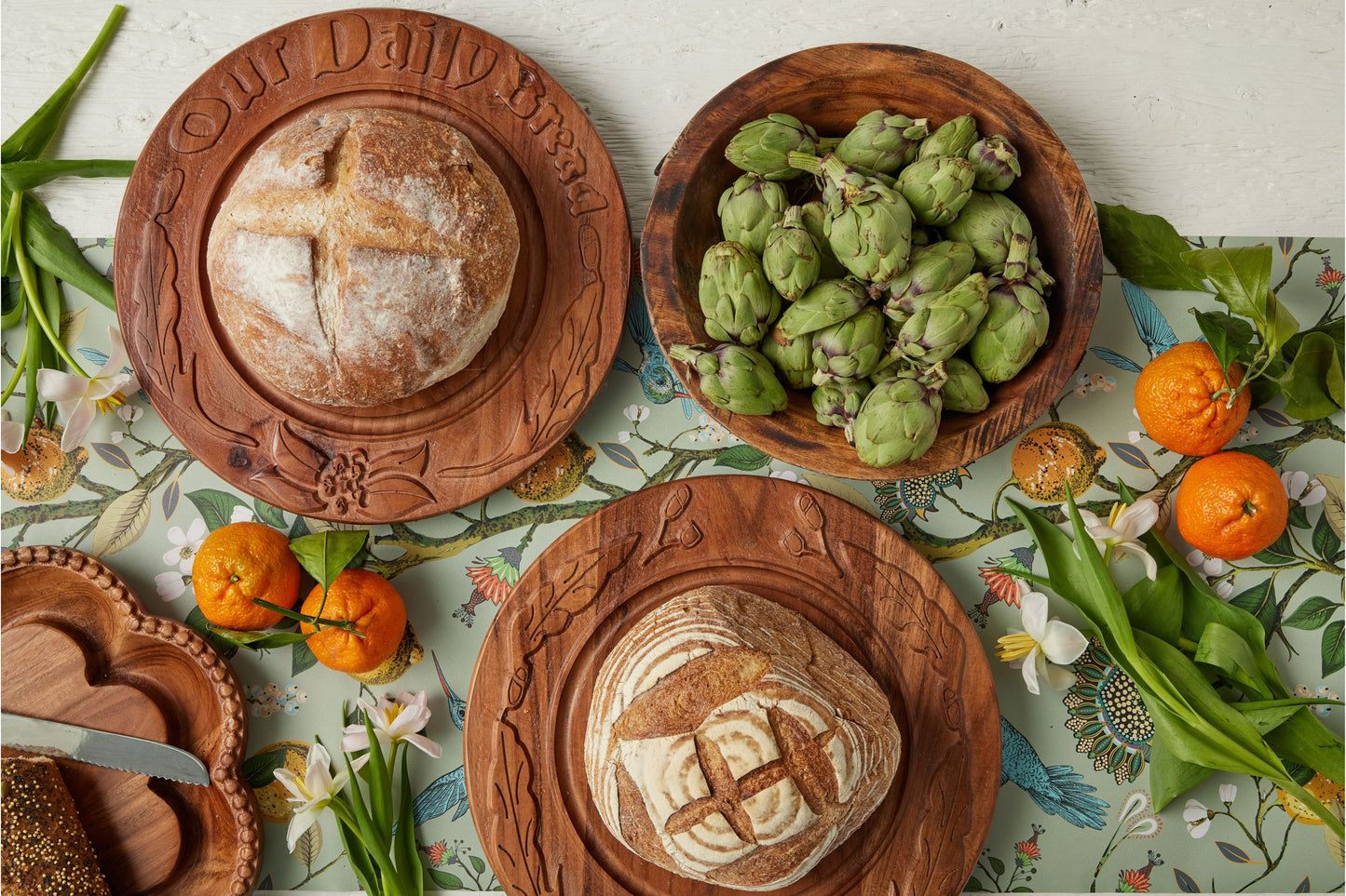 RMN605EN2 etuhome Vintage English Bread Board Our Daily Bread Medium