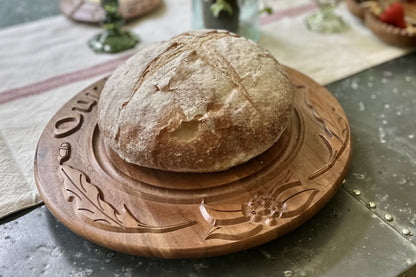 Vintage English Bread Board: Our Daily Bread, Medium, Natural