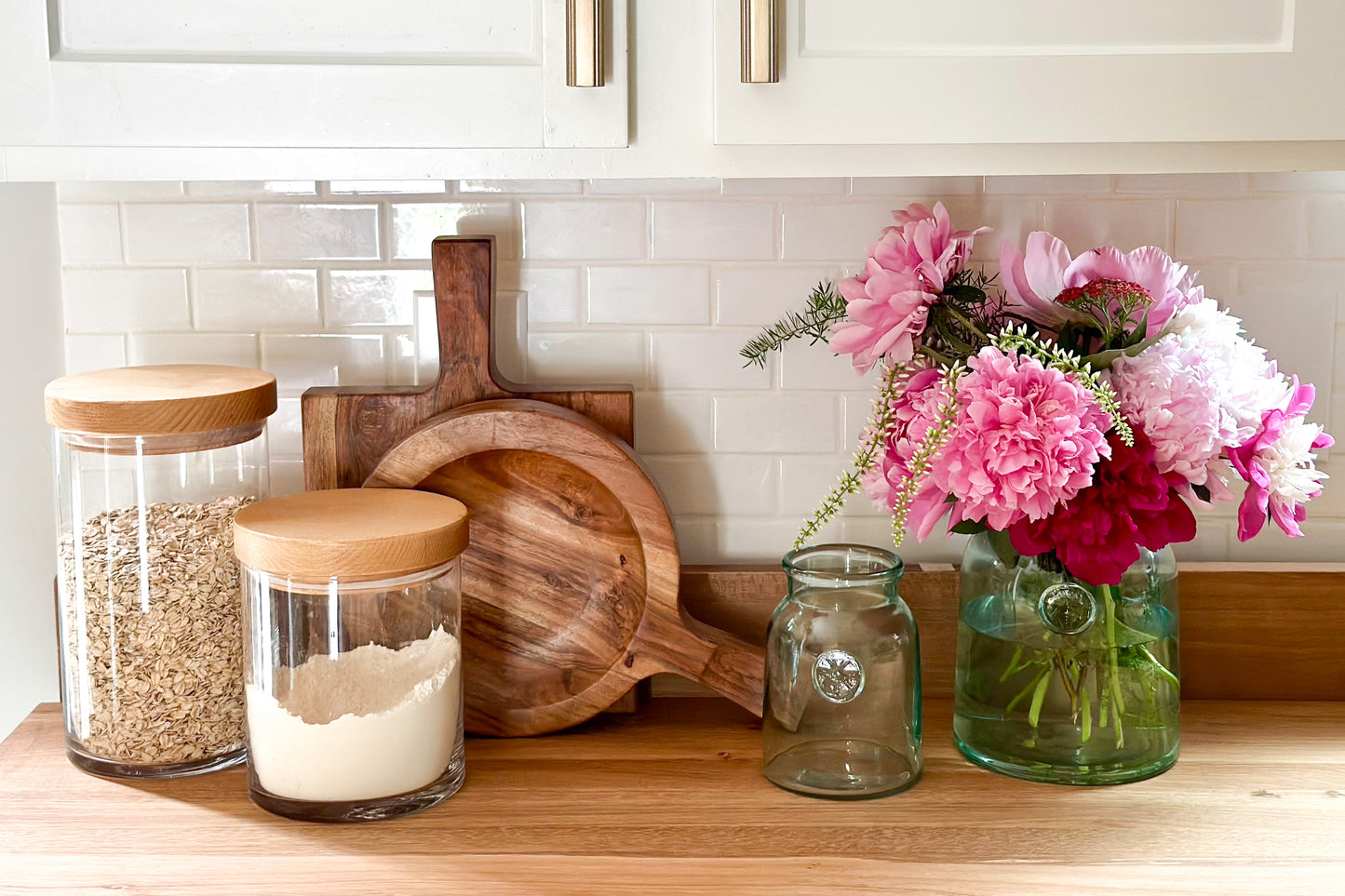 French Bee Mason Jar Vase, Medium