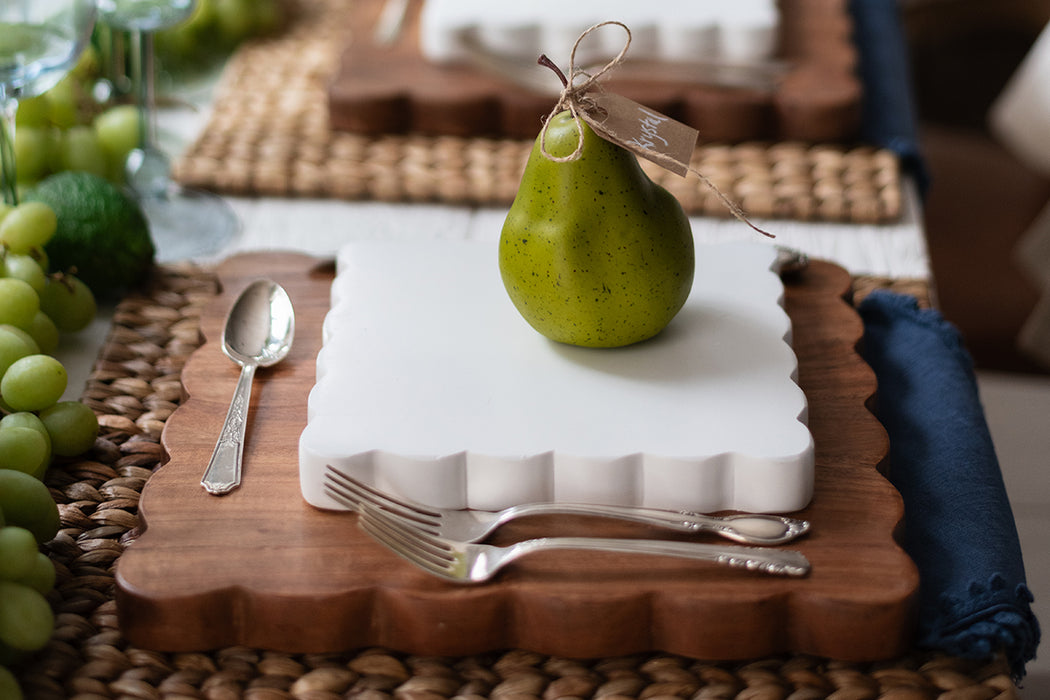 Medium Square Scalloped Cutting Board