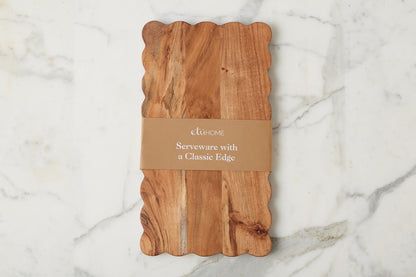 Scalloped Cutting Board, Medium Rectangle