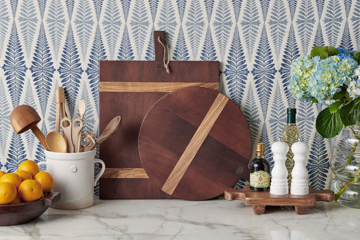 Normandy Wood Riser Footed Tray, Small