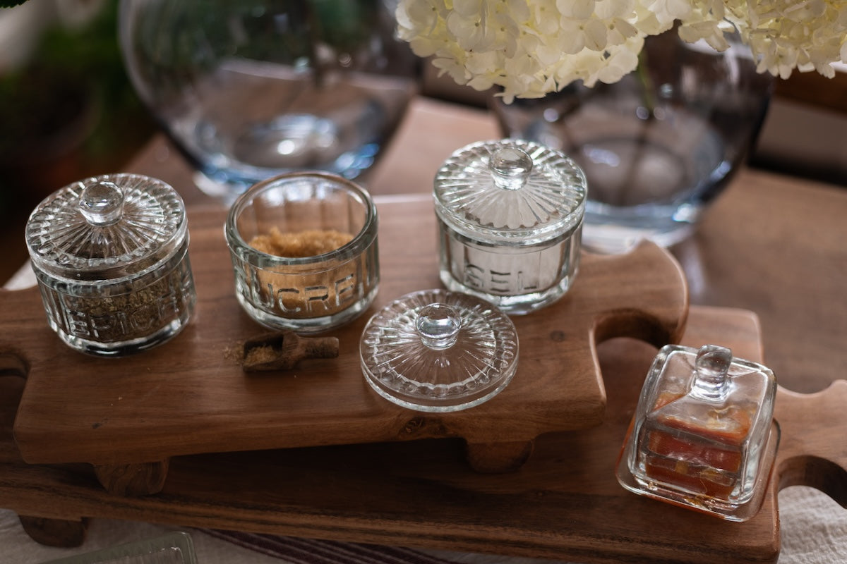 Normandy Wood Riser Footed Tray, Medium